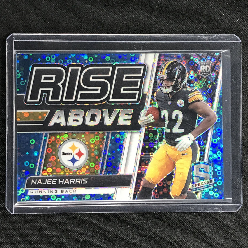 2021 Spectra Najee Harris Rise Above Rookie Neon Blue 59/60