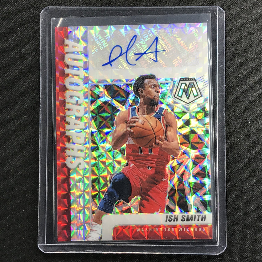 2020-21 Mosaic Ish Smith Autographs Mosaic No Ish