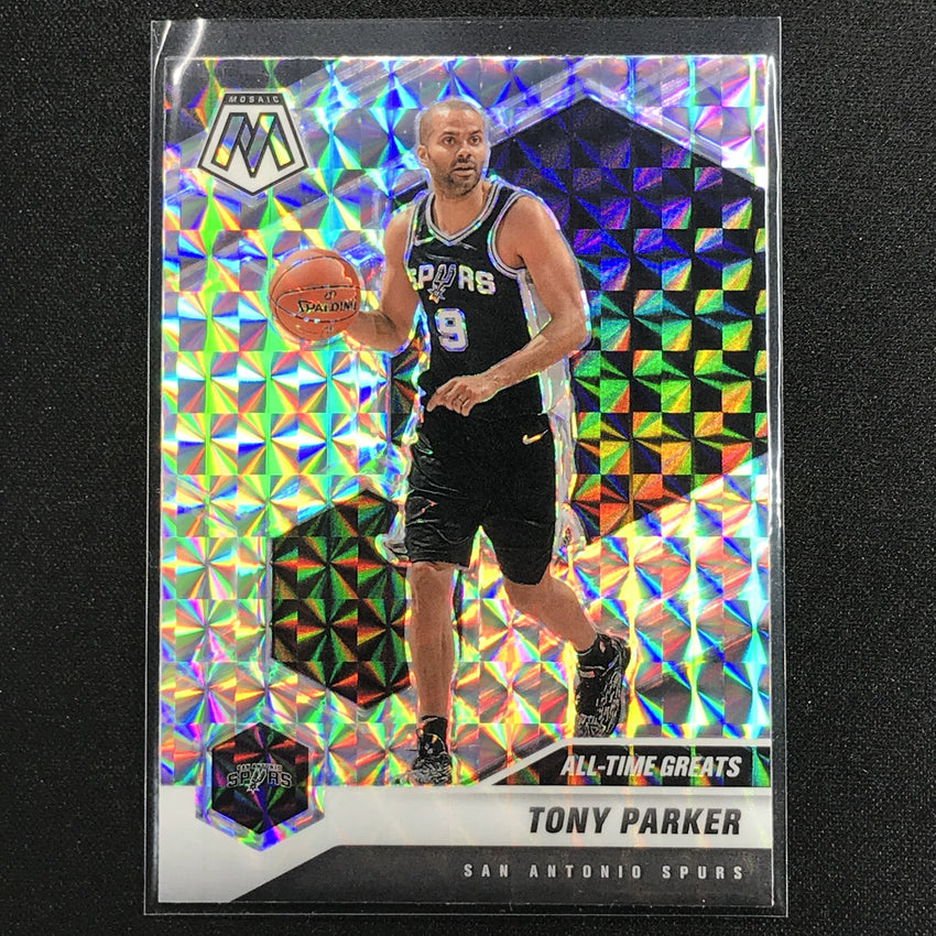 2020-21 Mosaic TONY PARKER All-Time Greats Mosaic Silver #282
