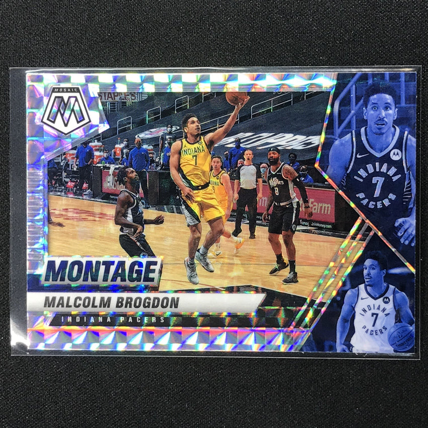 2020-21 Mosaic Malcolm Brogdon Montage Mosaic Silver No 25