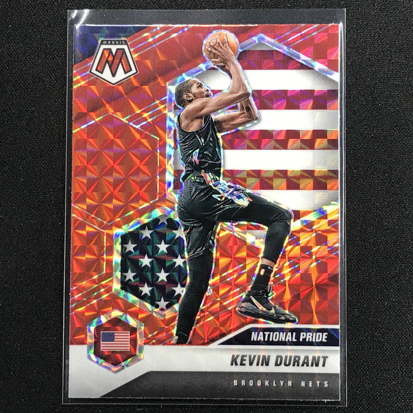 2020-21 Mosaic Kevin Durant National Pride Mosaic Red No 248
