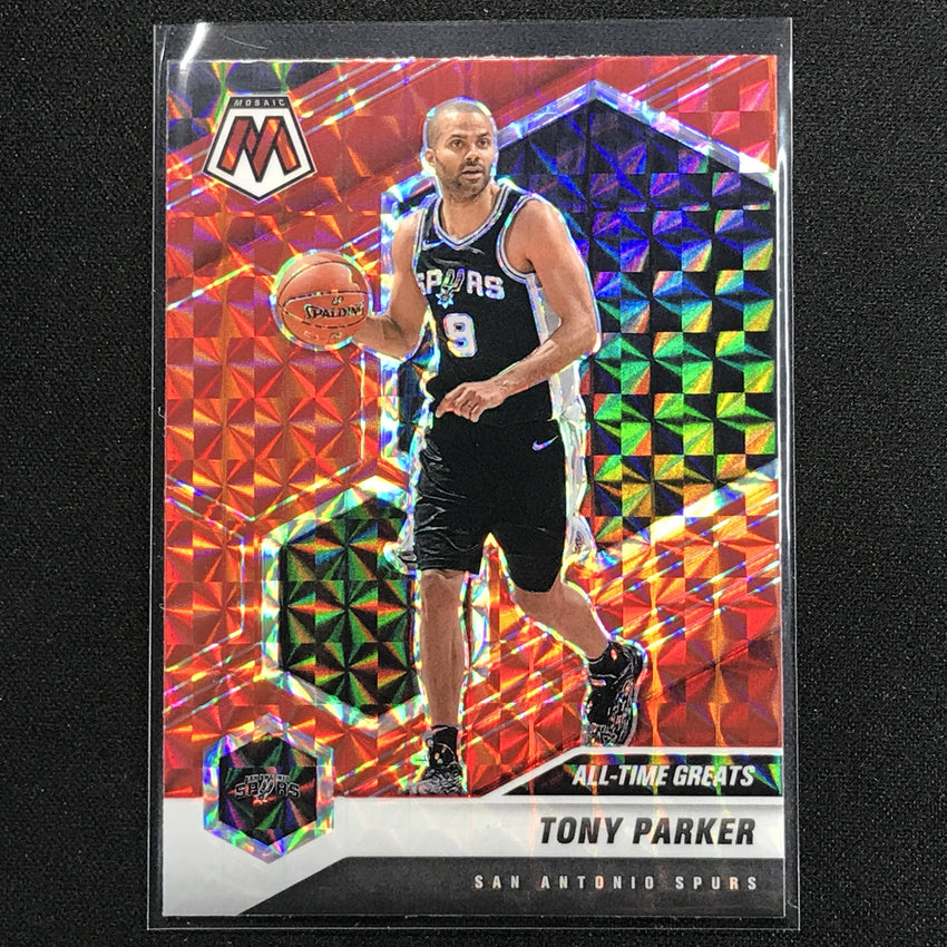 2020-21 Mosaic TONY PARKER All-Time Greats Mosaic Red #282