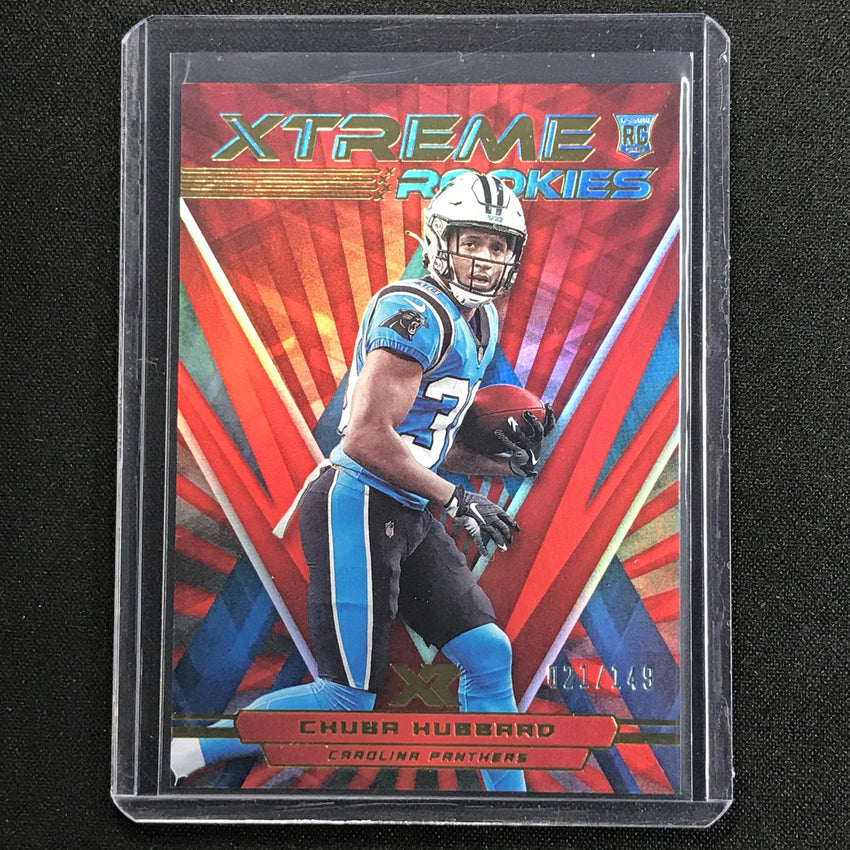2021 Xr Chuba Hubbard Xtreme Rookies Red 21/149