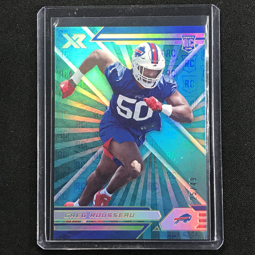 2021 Xr Greg Rousseau Rookie Teal 25/49