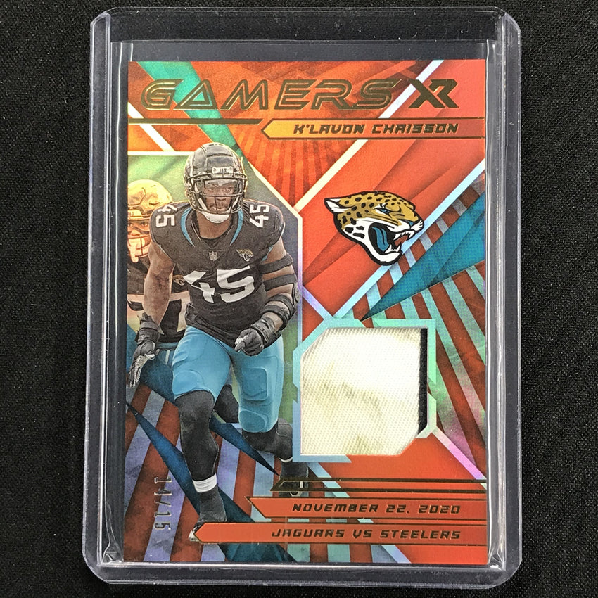 2021 Xr Klavon Chaisson Gamers Patch Orange 14/15
