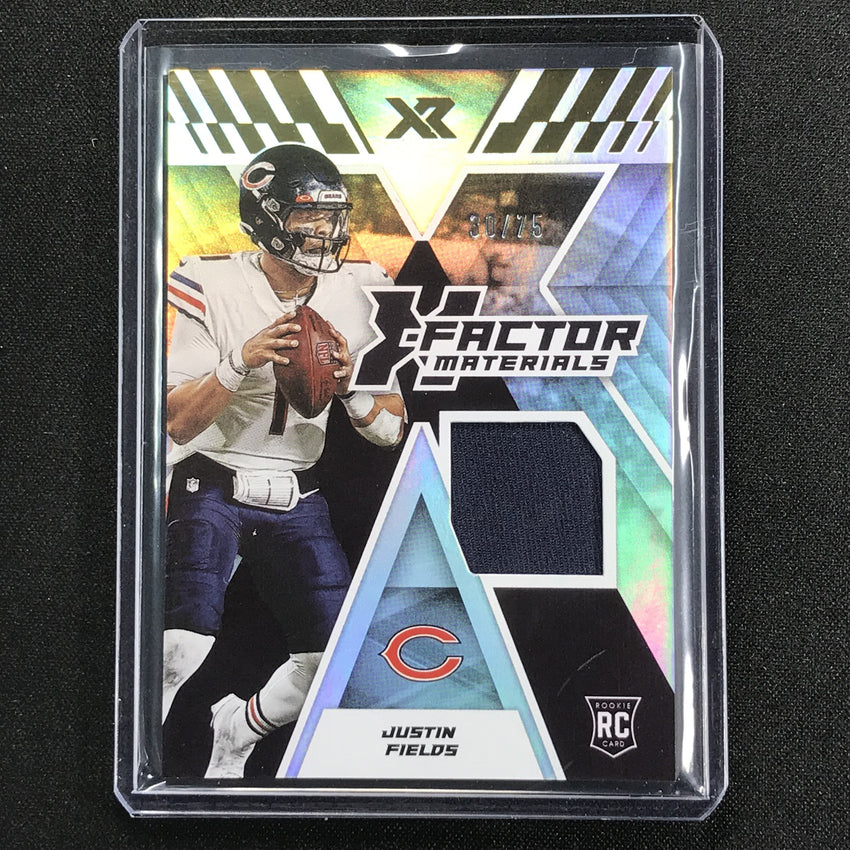 2021 Xr Justin Fields X-factor Materials Rookie Jersey 30/75
