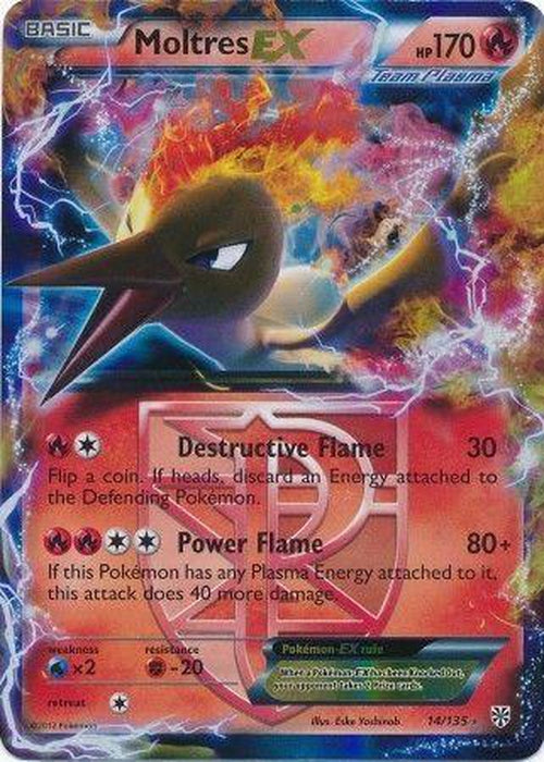 Moltres EX - 14/135 - Ultra Rare - BW Plasma Storm-Cherry Collectables
