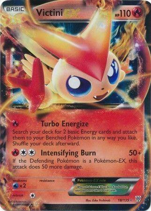 Victini EX - 18/135 - Ultra Rare - BW Plasma Storm-Cherry Collectables
