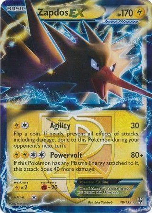 Zapdos EX - 48/135 - Ultra Rare - BW Plasma Storm-Cherry Collectables