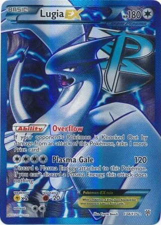 Lugia EX - 134/135 - Full Art Ultra Rare - BW Plasma Storm-Cherry Collectables