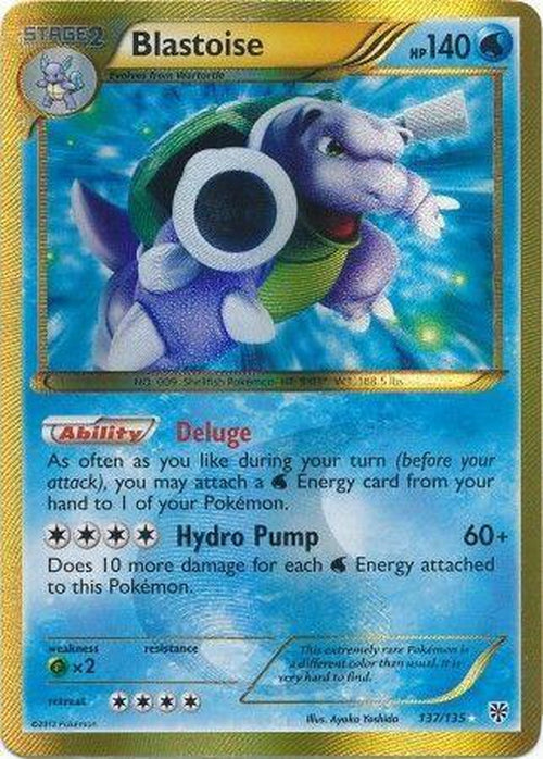 Blastoise - 137/135 - Secret Rare - BW Plasma Storm-Cherry Collectables