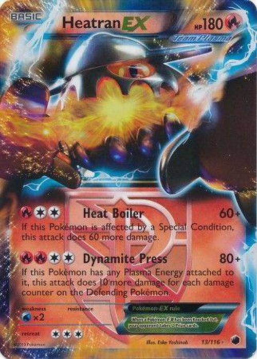 Heatran EX - 13/116 - Ultra Rare-Cherry Collectables
