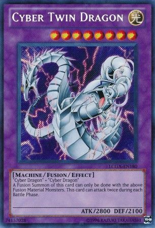 Cyber Twin Dragon - LCGX-EN180 - Secret Rare Unlimited