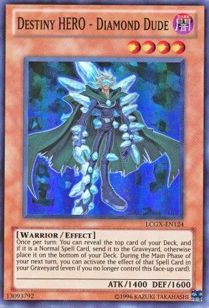 Destiny Hero - Diamond Dude - LCGX-EN124 - Super Rare Unlimited
