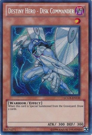 Destiny Hero - Disk Commander - LCGX-EN133 - Secret Rare Unlimited
