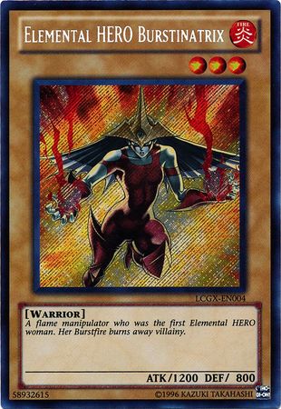 Elemental Hero Burstinatrix - LCGX-EN004 - Secret Rare Unlimited