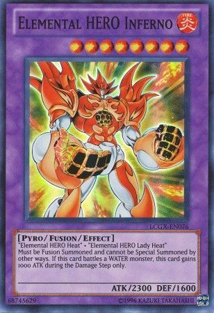 Elemental Hero Inferno - LCGX-EN076 - Super Rare Unlimited