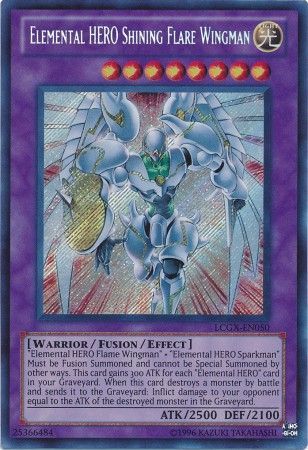 Elemental Hero Shining Flare Wingman - LCGX-EN050 - Secret Rare Unlimited