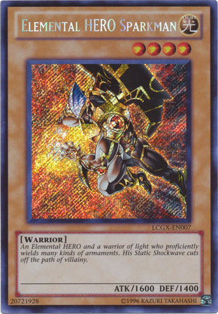 Elemental Hero Sparkman - LCGX-EN007 - Secret Rare Unlimited