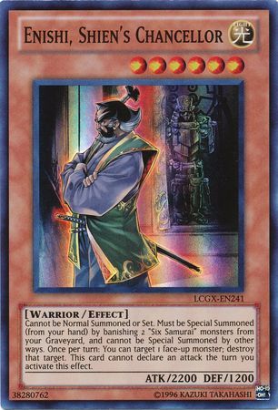 Enishi, Shien's Chancellor - LCGX-EN241 - Super Rare Unlimited