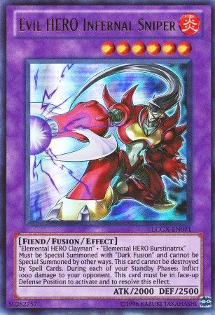 Evil Hero Infernal Sniper - LCGX-EN071 - Ultra Rare Unlimited