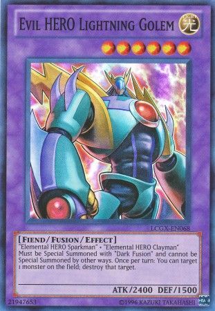 Evil Hero Lightning Golem - LCGX-EN068 - Super Rare Unlimited