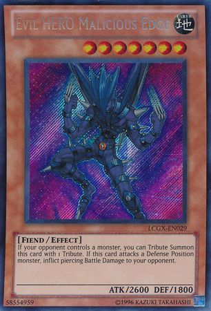 Evil Hero Malicious Edge - LCGX-EN029 - Secret Rare Unlimited