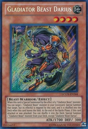Gladiator Beast Darius - LCGX-EN244 - Secret Rare Unlimited