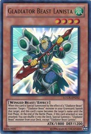 Gladiator Beast Lanista - LCGX-EN252 - Ultra Rare Unlimited