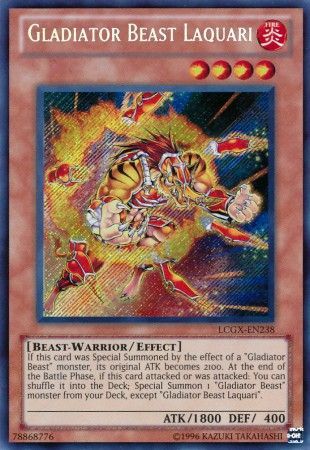 Gladiator Beast Laquari - LCGX-EN238 - Secret Rare Unlimited
