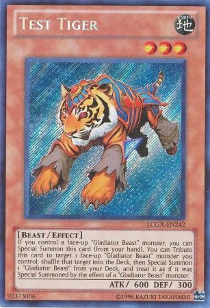 Test Tiger - LCGX-EN242 - Secret Rare Unlimited