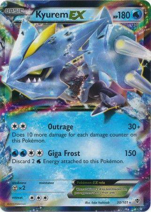Kyurem EX - 30/101 - Ultra Rare - Plasma Blast-Cherry Collectables