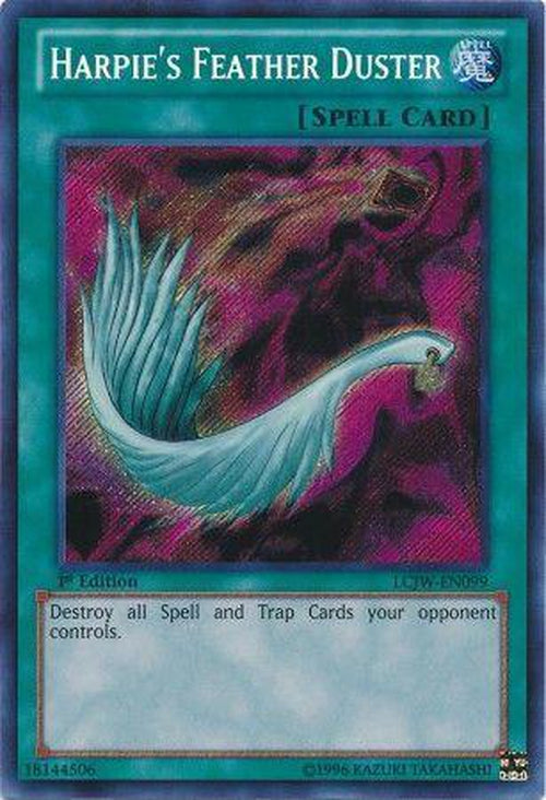 Harpie's Feather Duster - LCJW-EN099 - Secret Rare - 1st Edition-Cherry Collectables