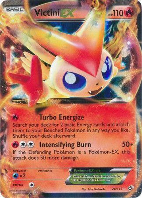 Victini EX - 24/113 - Ultra Rare - Legendary Treasures-Cherry Collectables