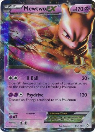 Mewtwo EX - 54/113 - Ultra Rare - Legendary Treasures-Cherry Collectables