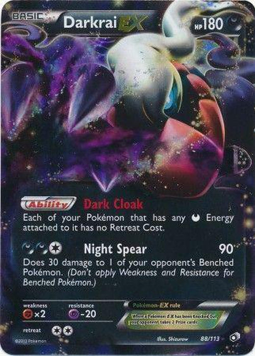 Darkrai EX - 88/113 - Ultra Rare - Legendary Treasures-Cherry Collectables