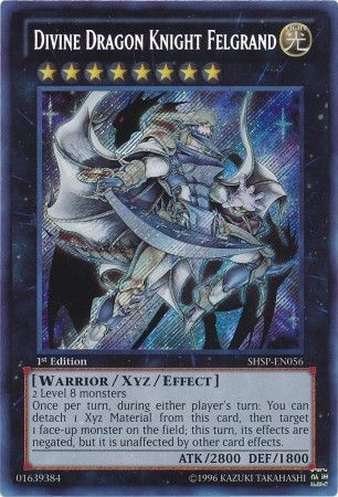 Divine Dragon Knight Felgrand - SHSP-EN056 - Secret Rare 1st Edition-Cherry Collectables