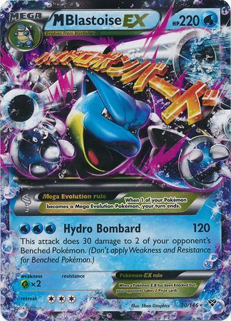 Mega M Blastoise EX - 30/146 - Ultra Rare - XY Base Set-Cherry Collectables