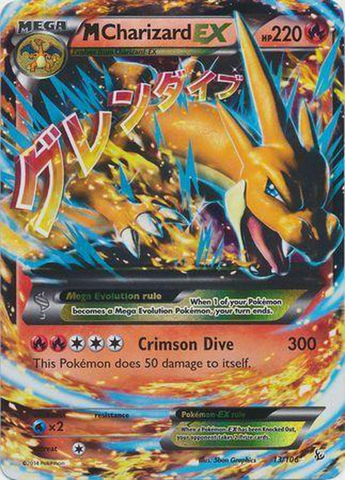 Mega M Charizard EX - 13/106 - Ultra Rare - Flashfire-Cherry Collectables
