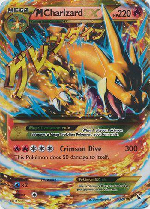 Mega M Charizard EX - 107/106 - Ultra Rare - Flashfire-Cherry Collectables