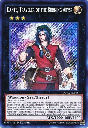 Dante Traveler of the Burning Abyss - DUEA-EN085 - Secret Rare 1st Edition-Cherry Collectables
