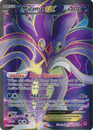 Malamar EX - 115/119 - Full Art Ultra Rare - Phantom Forces-Cherry Collectables