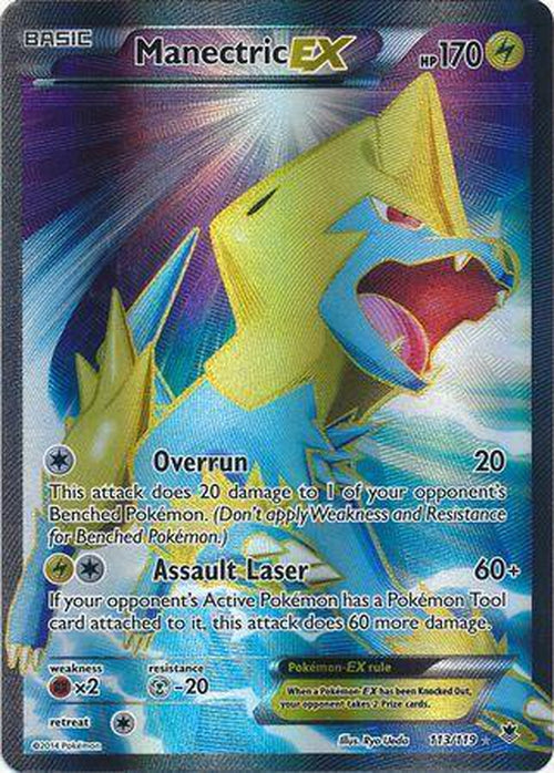 Manectric EX - 113/119 - Full Art Ultra Rare - Phantom Forces-Cherry Collectables