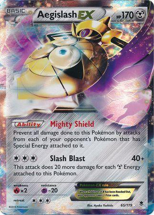 Aegislash EX - 65/119 - Ultra Rare - Phantom Forces-Cherry Collectables