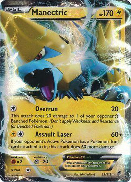 Manectric EX - 23/119 - Ultra Rare - Phantom Forces-Cherry Collectables