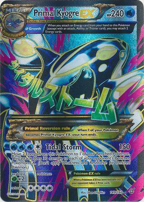 Primal Kyogre EX - 149/160 - Full Art Ultra Rare - Primal Clash-Cherry Collectables