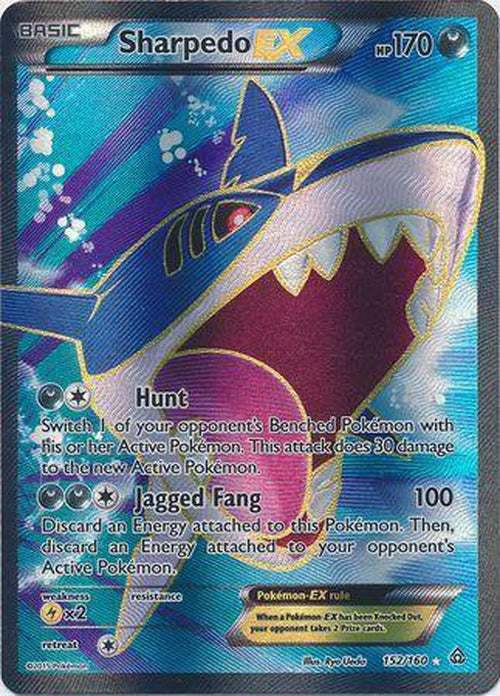 Sharpedo EX - 152/160 - Full Art Ultra Rare - Primal Clash-Cherry Collectables