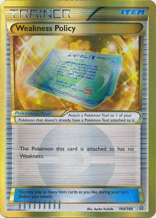 Weakness Policy - 164/160 - Secret Rare - Primal Clash-Cherry Collectables