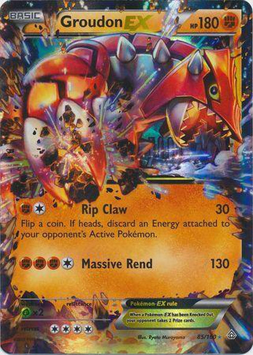 Groudon EX - 85/160 - Ultra Rare - Primal Clash-Cherry Collectables