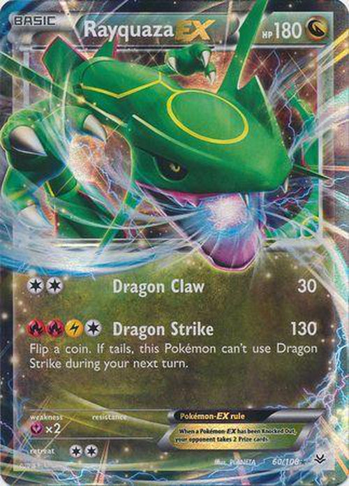 Rayquaza EX - 60/108 - Ultra Rare - Roaring Skies-Cherry Collectables